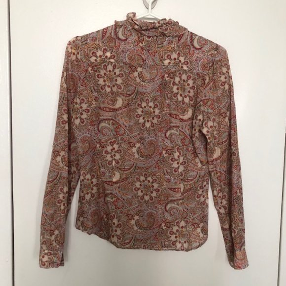 Zara Women's Paisley Blouse - Picture 2 of 6